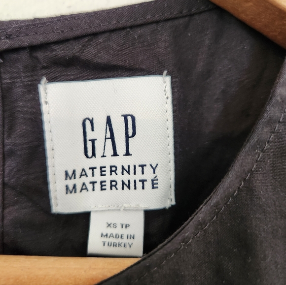 Gap Black Tiered Maternity Cotton Dress XS - Picture 5 of 5